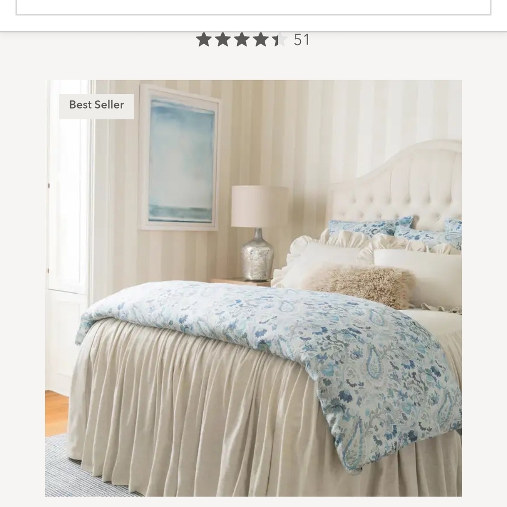 Annie Selke Pine Cone Hill Wilton Bedspread With 3 Shams - Picture 3 of 7